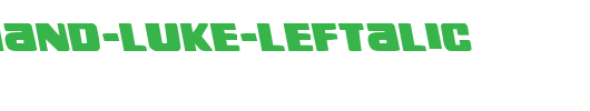 Right-Hand-Luke-Leftalic.ttf 好看的英文字体