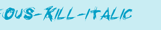 Righteous-Kill-Italic.ttf 好看的英文字体