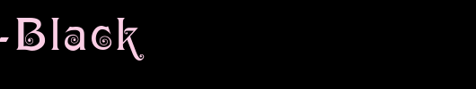 Ringlet-Black_英文字体