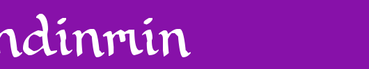 Rithondinmin.ttf 好看的英文字体
