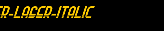 Ro-Ki-Kier-Laser-Italic.ttf 好看的英文字体