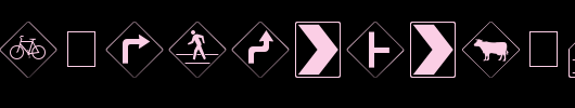 Road-Warning-Sign-Medium.ttf 好看的英文字体