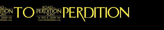 Road-to-Perdition.ttf 好看的英文字体