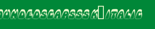 RobleRoundedSCapsSSK-Italic.ttf 好看的英文字体