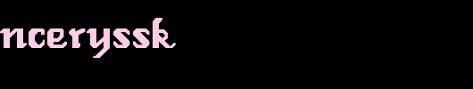 RoboChancerySSK.ttf 好看的英文字体