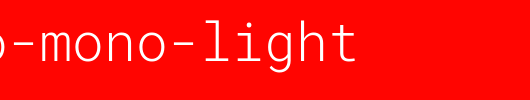 Roboto-Mono-Light.ttf 好看的英文字体