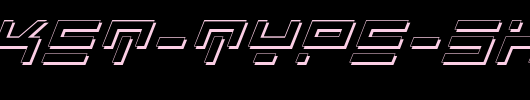 Rocket-Type-Shadow-Italic.ttf 好看的英文字体