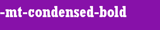 Rockwell-MT-Condensed-Bold.ttf 好看的英文字体