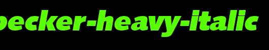RogerBecker-Heavy-Italic.ttf 好看的英文字体