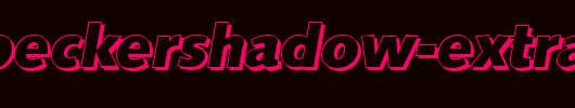 RogerBeckerShadow-ExtraBold-Italic.ttf 好看的英文字体