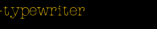 Rogers-Typewriter.ttf 好看的英文字体