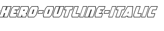 Rogue-Hero-Outline-Italic.ttf 好看的英文字体