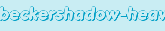 RolandBeckerShadow-Heavy-Italic.ttf 好看的英文字体