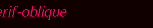 RomanSerif-Oblique.ttf 好看的英文字体