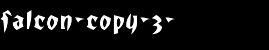 RomulanFalcon-copy-3-.ttf 好看的英文字体