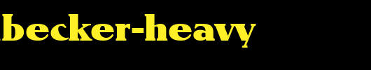 RonaldBecker-Heavy.ttf 好看的英文字体
