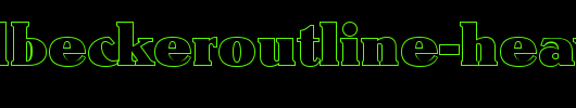 RonaldBeckerOutline-Heavy-Regular.ttf 好看的英文字体