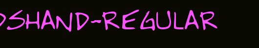 RonaldsHand-Regular.ttf 好看的英文字体