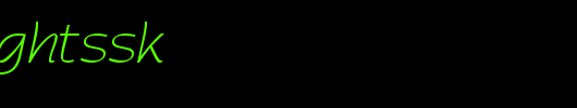 RossonLightSSK.ttf 好看的英文字体