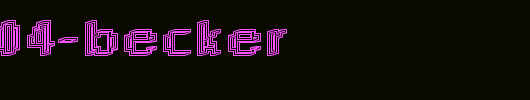 Rough04-Becker.ttf 好看的英文字体