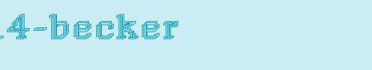Rough14-Becker.ttf 好看的英文字体