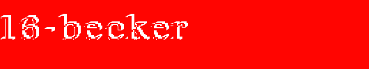 Rough16-Becker.ttf 好看的英文字体