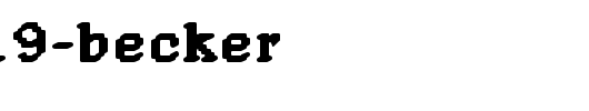 Rough19-Becker.ttf 好看的英文字体