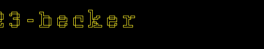 Rough23-Becker.ttf 好看的英文字体