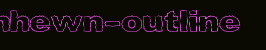 Roughhewn-Outline.ttf 好看的英文字体