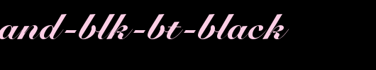 Roundhand-Blk-BT-Black.ttf 好看的英文字体