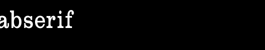 RoundslabSerif.ttf 好看的英文字体