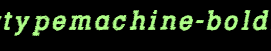RowdyTypemachine-BoldItalic.otf 好看的英文字体