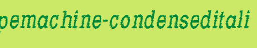 RowdyTypemachine-CondensedItali.otf 好看的英文字体