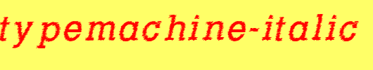 RowdyTypemachine-Italic.otf 好看的英文字体