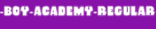 Rubber-Boy-Academy-Regular.ttf 好看的英文字体