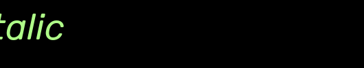 Rubik-Italic.ttf 好看的英文字体