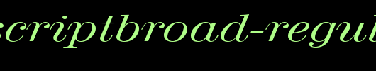 RubyScriptBroad-Regular.ttf 好看的英文字体