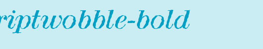 RubyScriptWobble-Bold.ttf 好看的英文字体