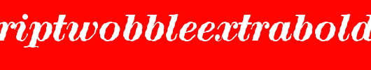 RubyScriptWobbleExtrabold.ttf 好看的英文字体
