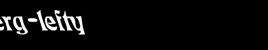 Rudelsberg-Lefty.ttf 好看的英文字体