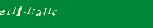 Ruined-Serif-Italic.otf 好看的英文字体