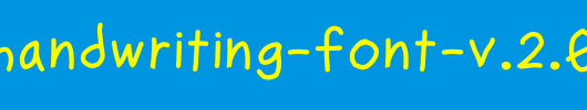 Ruji-s-Handwriting-Font-v.2.0.ttf 好看的英文字体