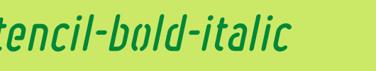 Ruler-Stencil-Bold-Italic.ttf 好看的英文字体
