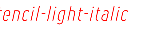 Ruler-Stencil-Light-Italic.ttf 好看的英文字体