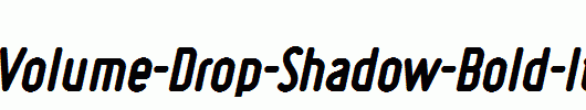 Ruler-Volume-Drop-Shadow-Bold-Italic.ttf 好看的英文字体