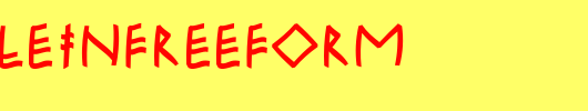 RuniKleinFreeform.ttf 好看的英文字体