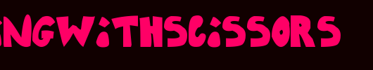 Running-With-Scissors.ttf 好看的英文字体