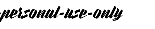 Rurable-Personal-Use-Only.ttf 好看的英文字体