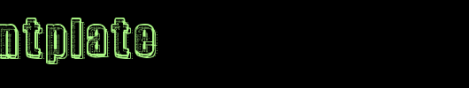 RvD_PRINTPLATE.ttf 好看的英文字体