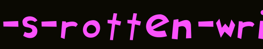 Ryan-s-Rotten-Writing.ttf 好看的英文字体